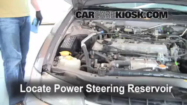 1998 Nissan Altima GXE 2.4L 4 Cyl. Power Steering Fluid Check Fluid Level
